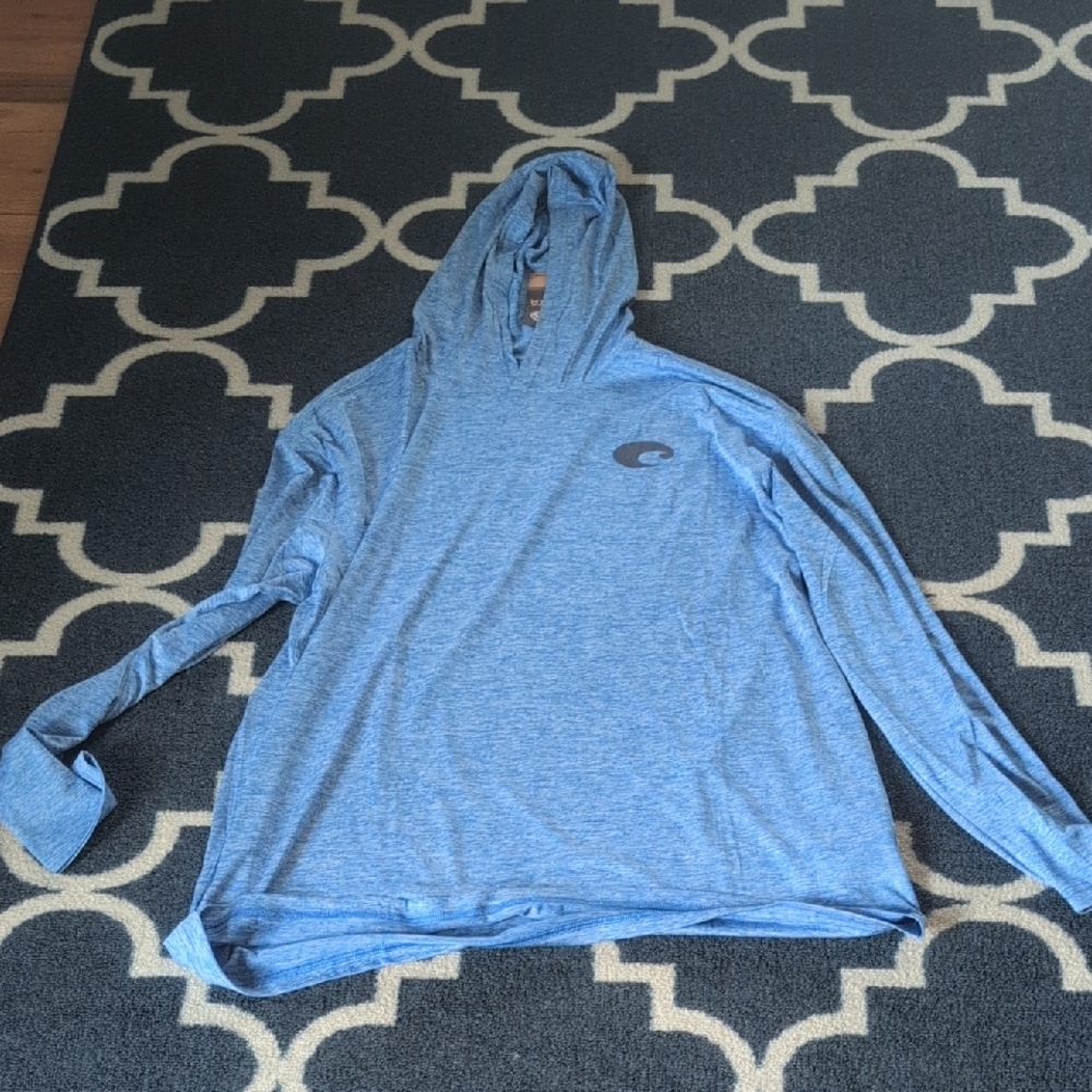 Costa Lightweight Blue Hoodie